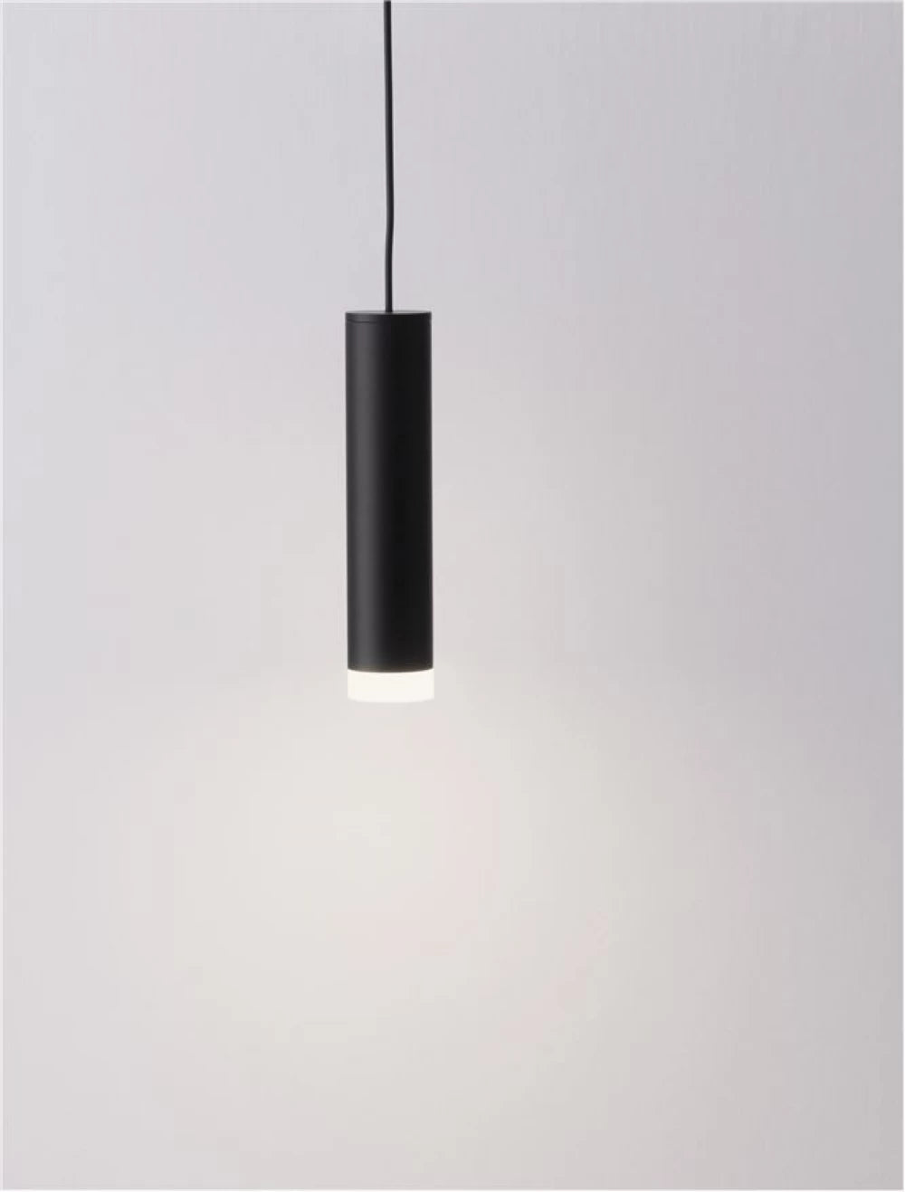 Pendul din Aluminiu Negru H120xL3cm IP20 5W 3000k DOC