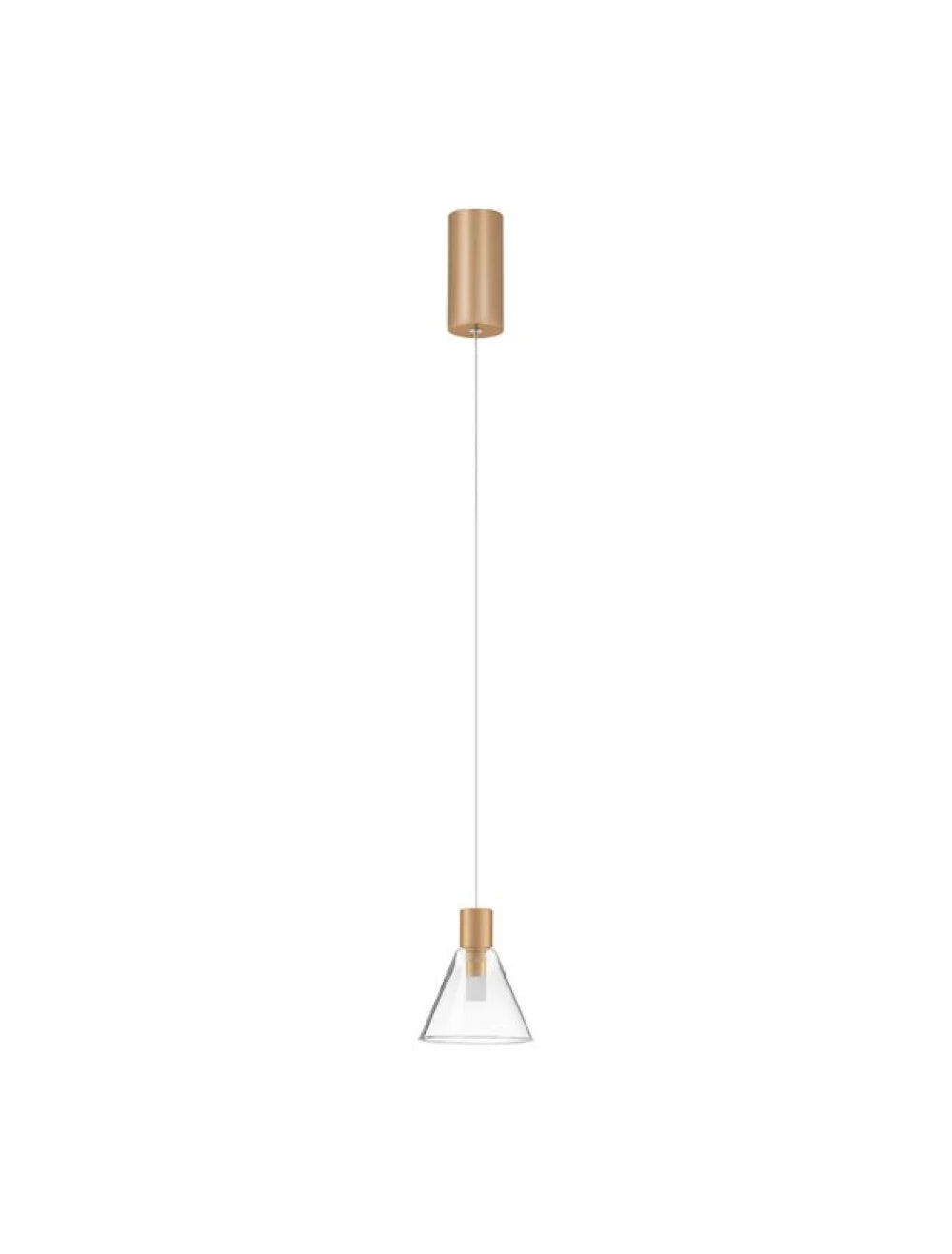 Pendul din Aluminiu Auriu H120xL12cm IP20 5w 3000k DOC