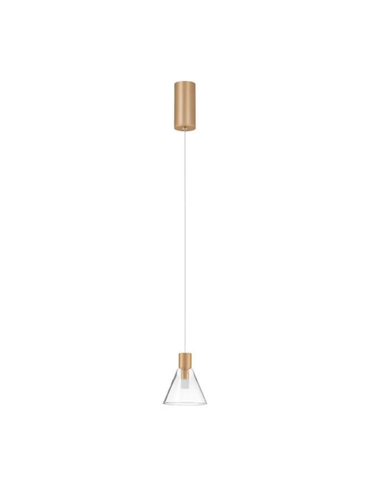 Pendul din Aluminiu Auriu H120xL12cm IP20 5w 3000k DOC