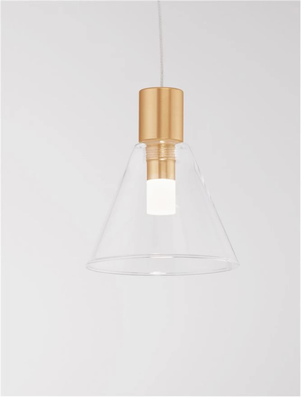 Pendul din Aluminiu Auriu H120xL12cm IP20 5w 3000k DOC