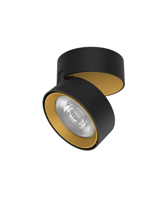 Spot aplicat din Aluminiu Negru/Auriu H7xL9.5cm IP20 20W 1450lm 3000k UNIVERSAL
