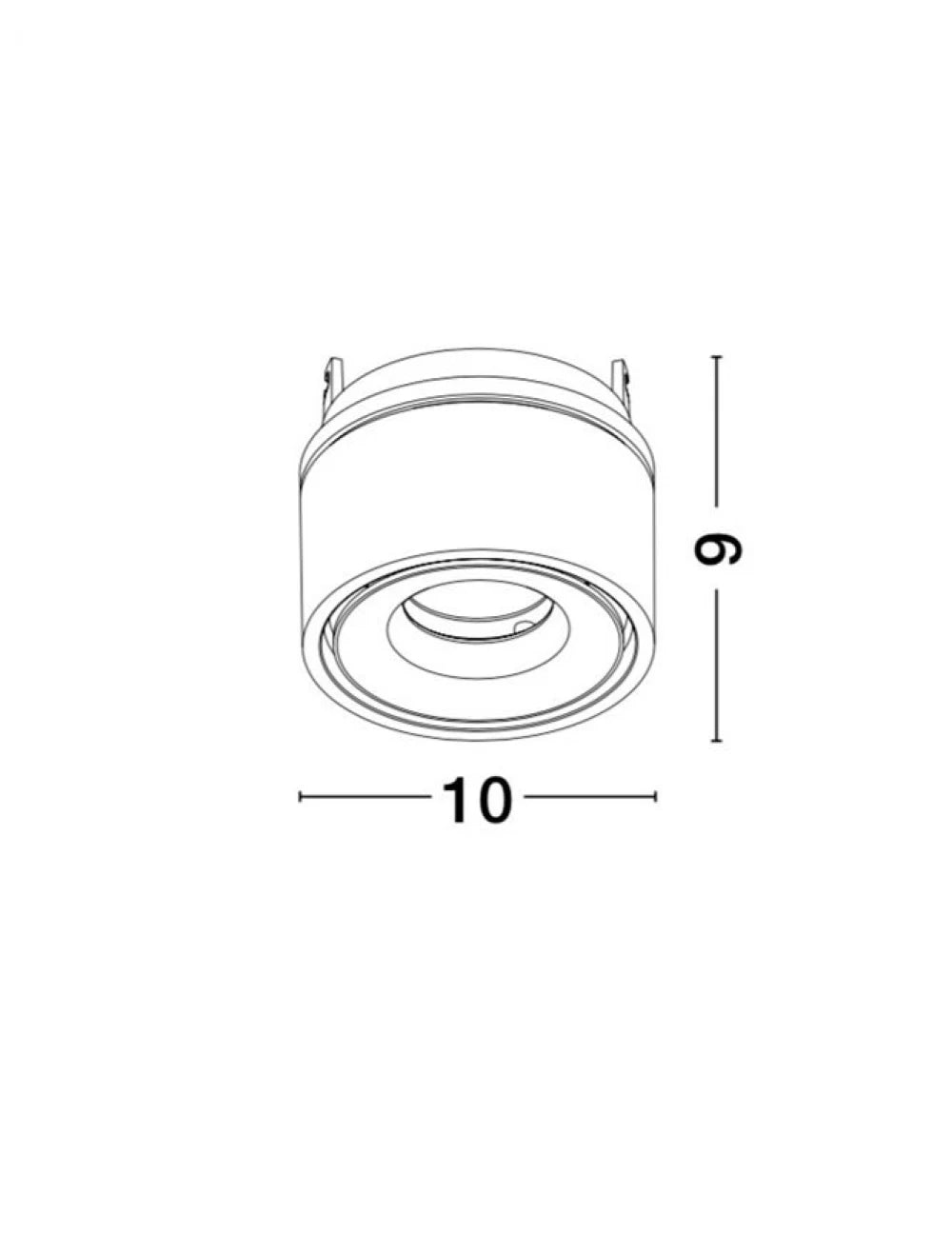 Spot aplicat din Aluminiu Alb H9xL10cm IP20 13W 1140lm 3000k UNIVERSAL