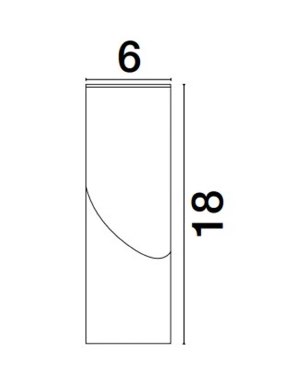 Spot aplicat din Aluminiu Alb H18xL6cm IP20 6W 518lm 3000k OBERON