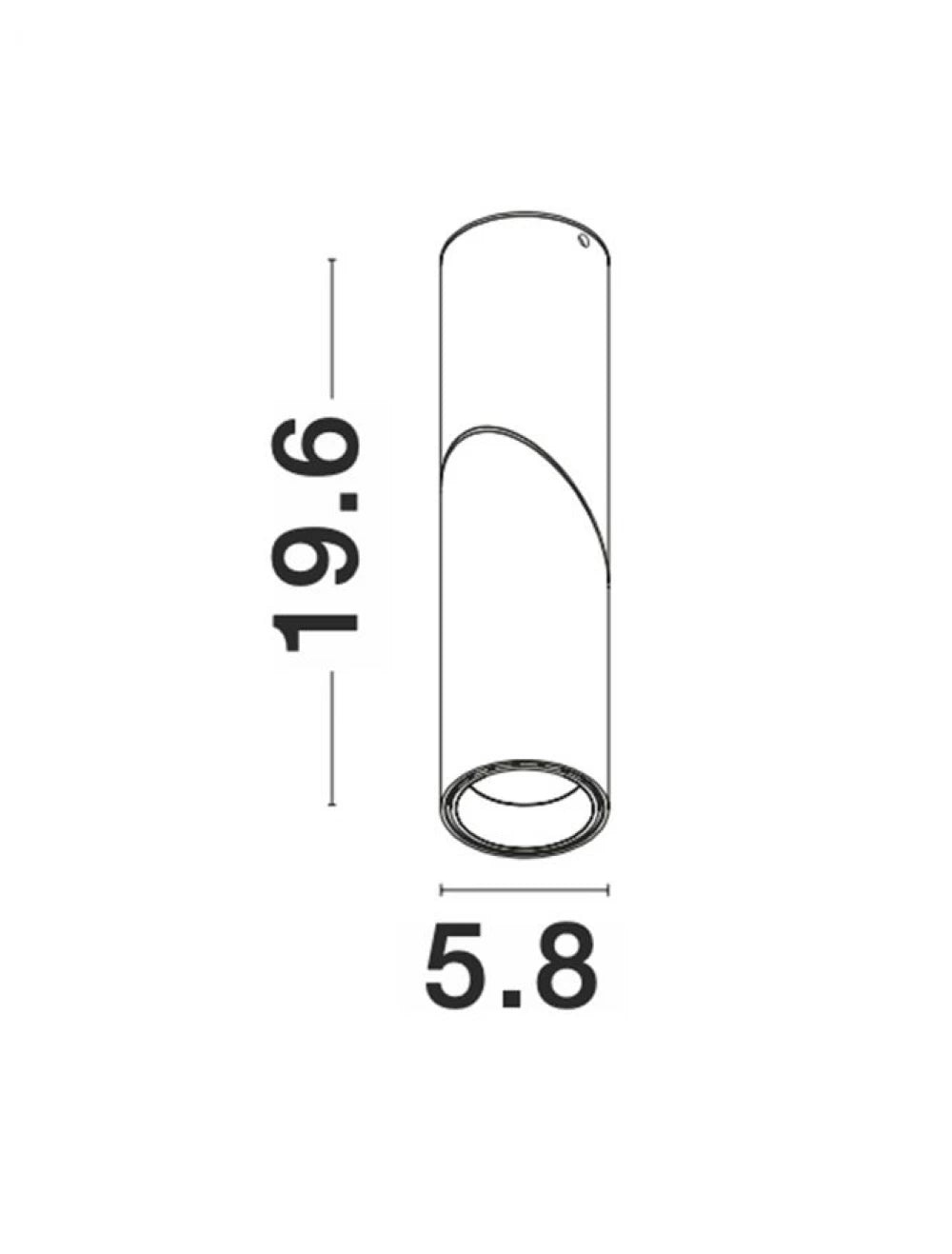 Spot aplicat din Aluminiu Negru H19.6xL5.8cm IP20 GU10 BOSTON
