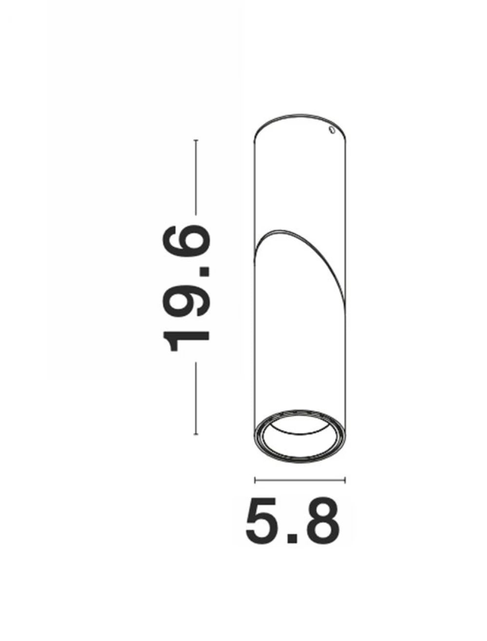 Spot aplicat din Aluminiu Alb H19.6xL5.8cm IP20 GU10 BOSTON