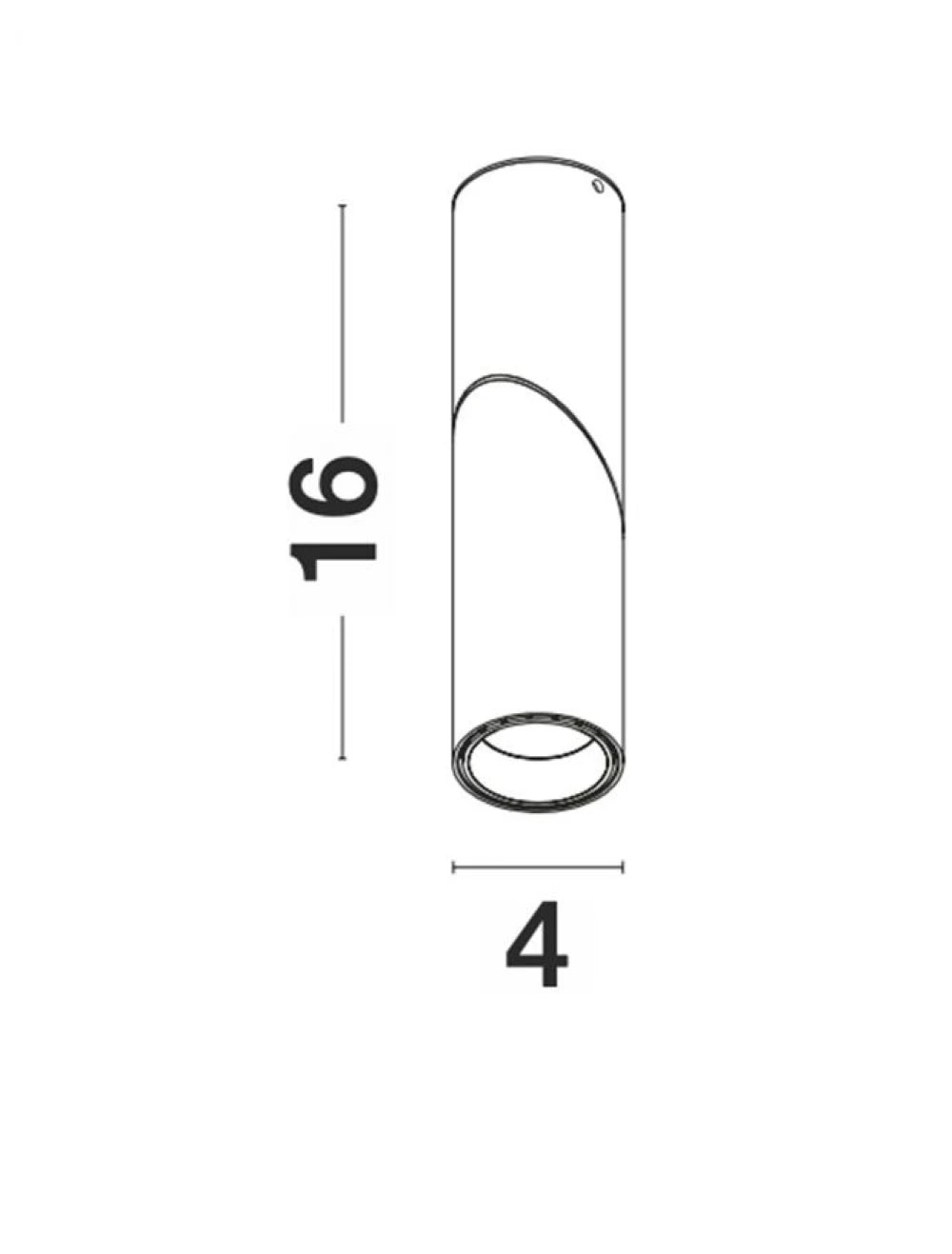 Spot aplicat din Aluminiu Negru H16xL4cm IP20 6W 450lm k BOSTON