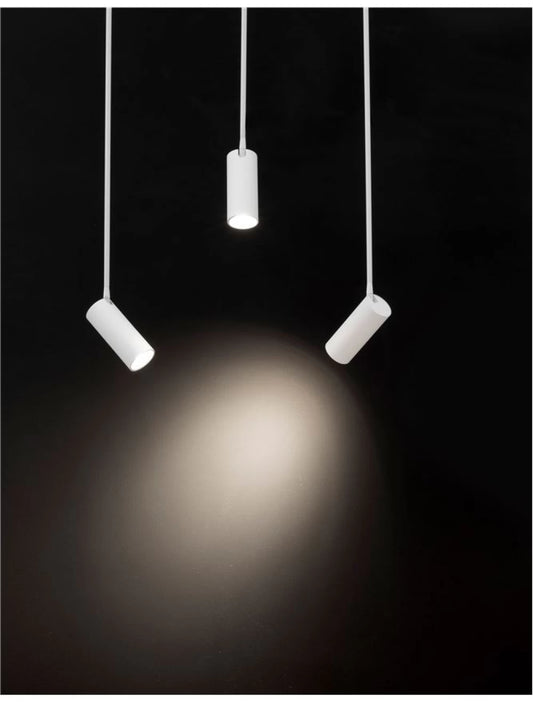 Spot incastrat din Aluminiu Alb H85xL6cm IP20 LED GU10 BRANDO