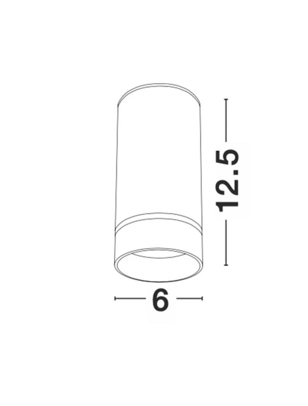 Spot aplicat din Aluminiu Alb H12.5xL6cm IP20 LED GU10 ESCA