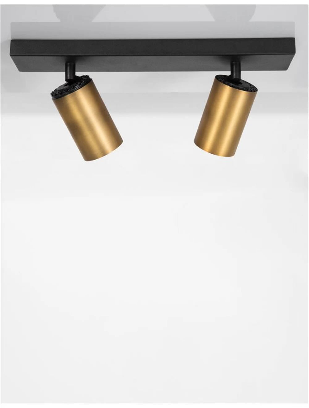 Spot aplicat din Aluminiu Negru/Auriu H12.7xL27cm IP20 LED GU10 INUS