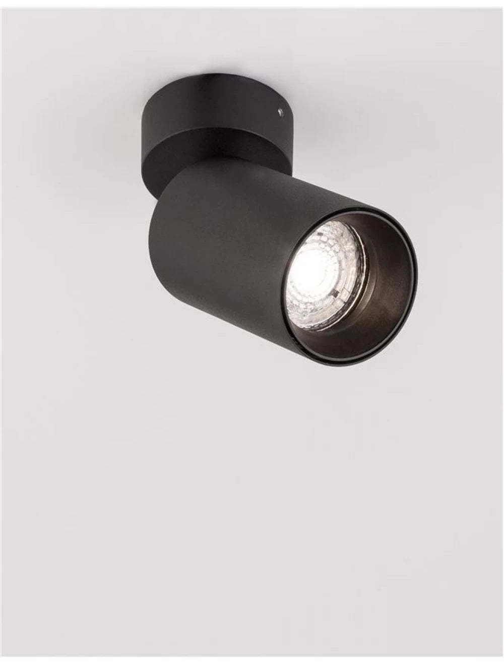 Spot aplicat din Aluminiu Negru H13xL5.7cm IP20 LED GU10 TOD