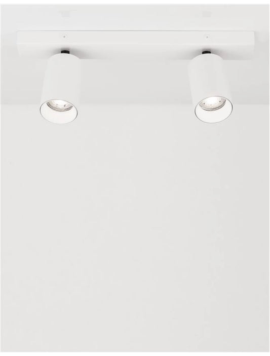 Spot aplicat din Aluminiu Alb H12.7xL35cm IP20 LED GU10 TOD