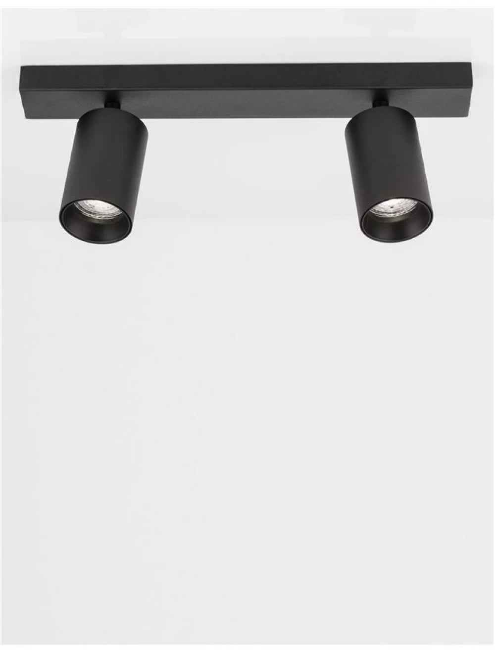 Spot aplicat din Aluminiu Negru H12.7xL35cm IP20 LED GU10 TOD