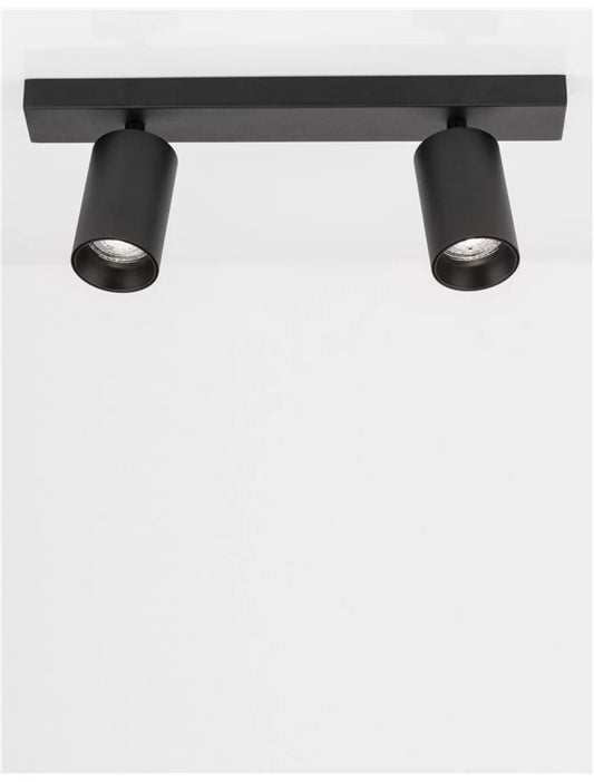 Spot aplicat din Aluminiu Negru H12.7xL35cm IP20 LED GU10 TOD