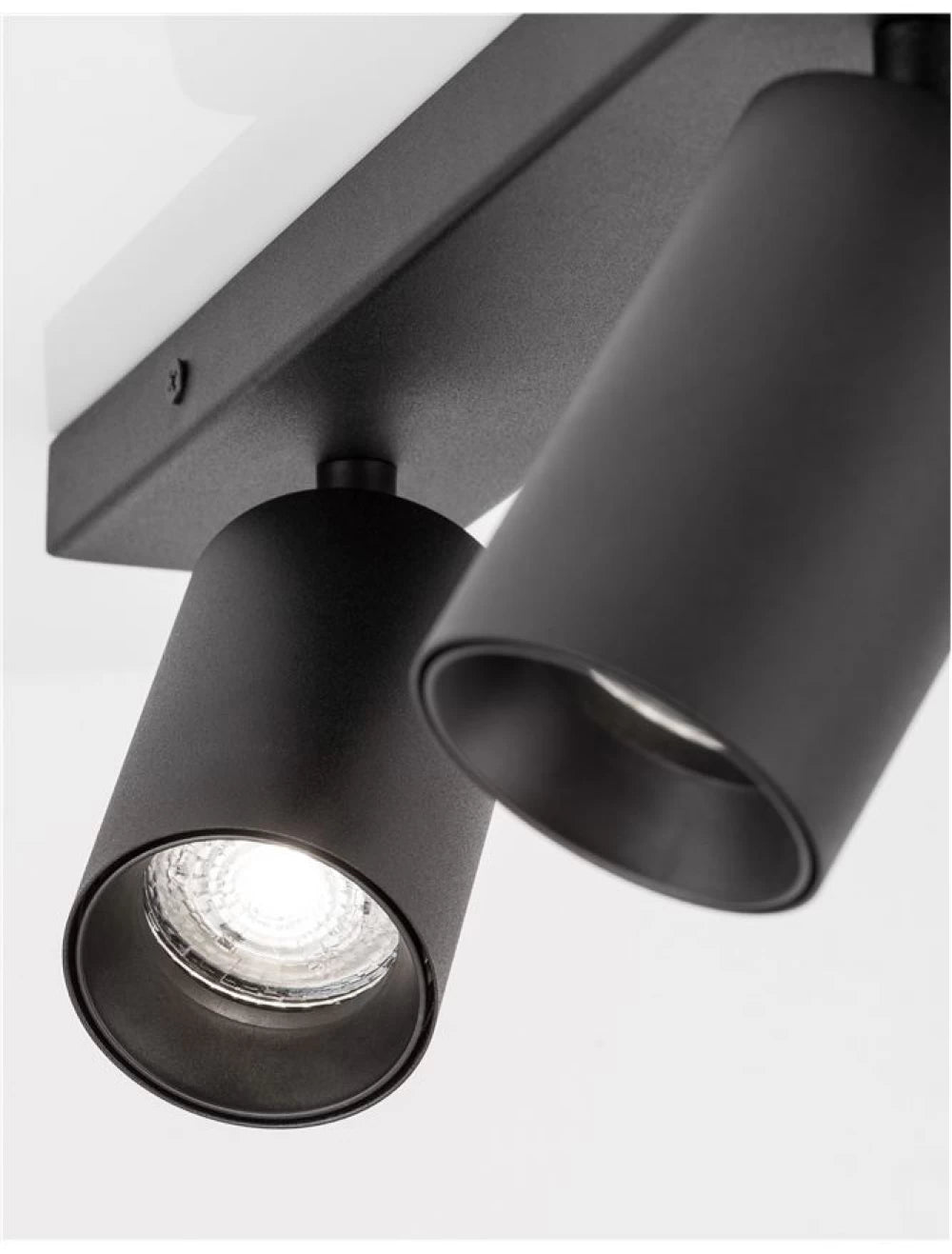 Spot aplicat din Aluminiu Negru H12.7xL35cm IP20 LED GU10 TOD