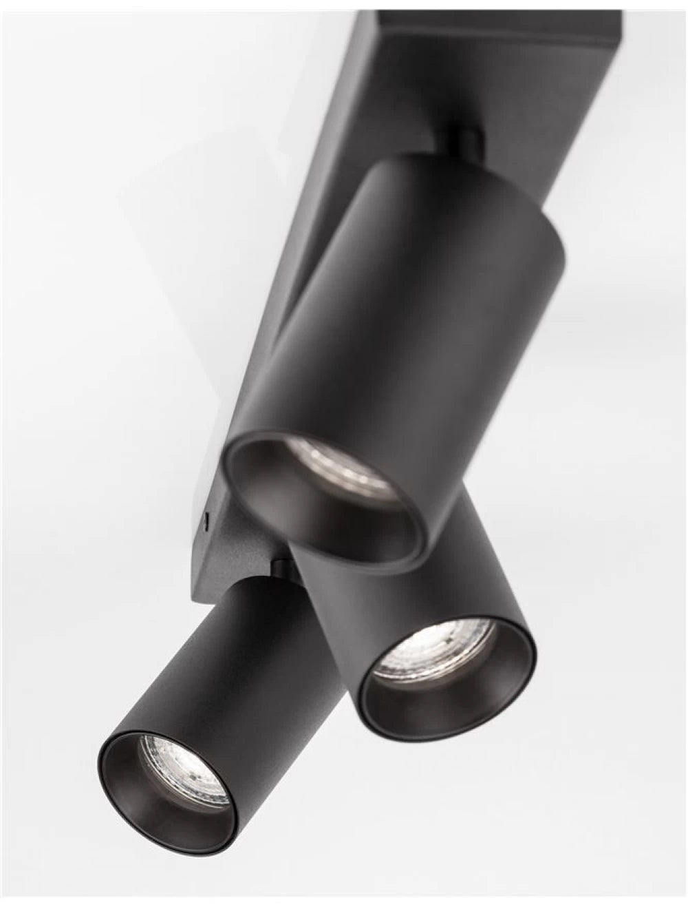 Spot aplicat din Aluminiu Negru H12.7xL55cm IP20 LED GU10 TOD
