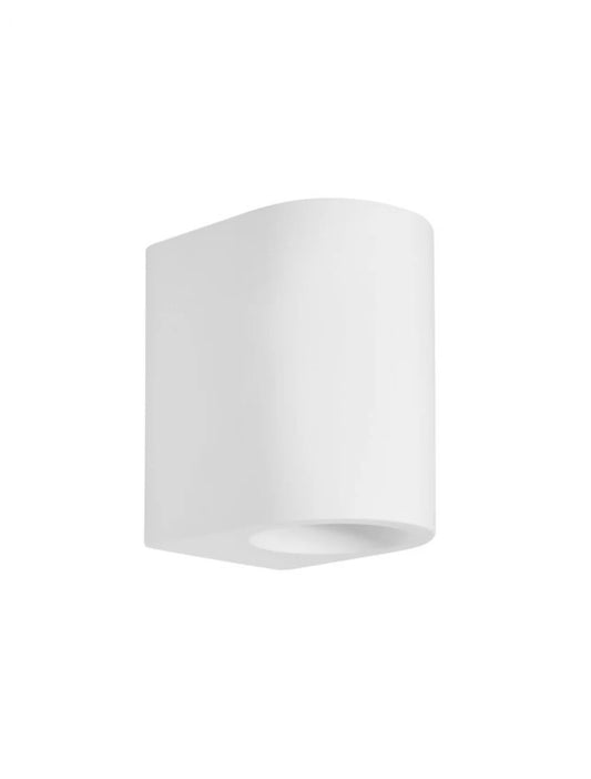 Aplica perete Rotunda din Gips Alb H15xL10cm LED G9 SANDRO