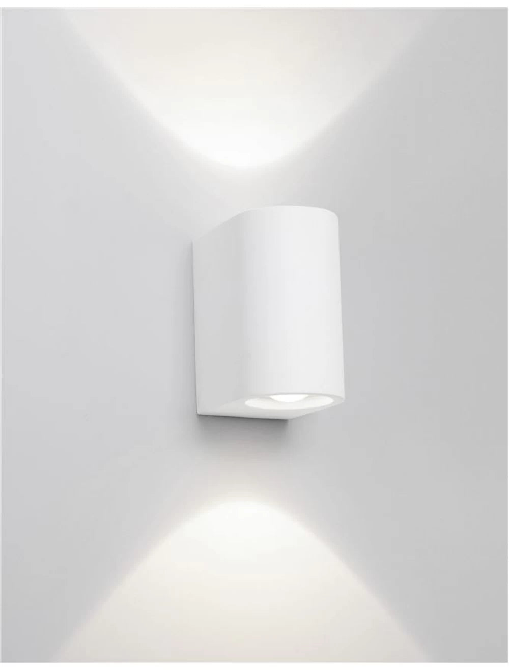 Aplica perete Rotunda din Gips Alb H15xL10cm LED G9 SANDRO