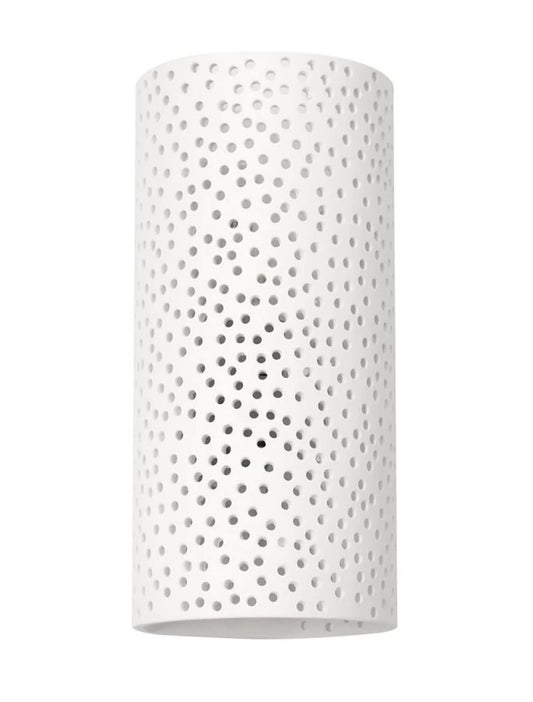 Aplica perete perforata din Gips Alb H24xL11.5cm LED G9 SANDRO