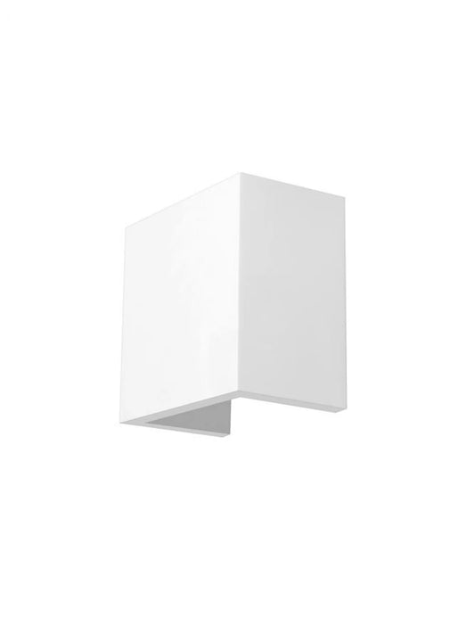 Aplica perete din Gips Alb H12.5xL12.5cm LED G9 SANDRO