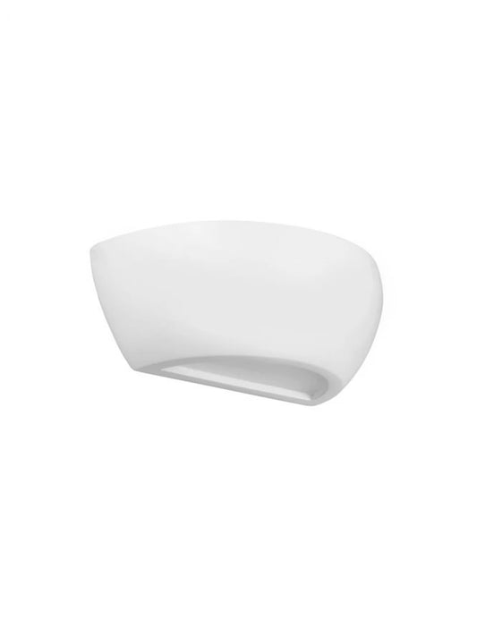 Aplica perete din Gips Alb H12xL32cm LED E14 SANDRO