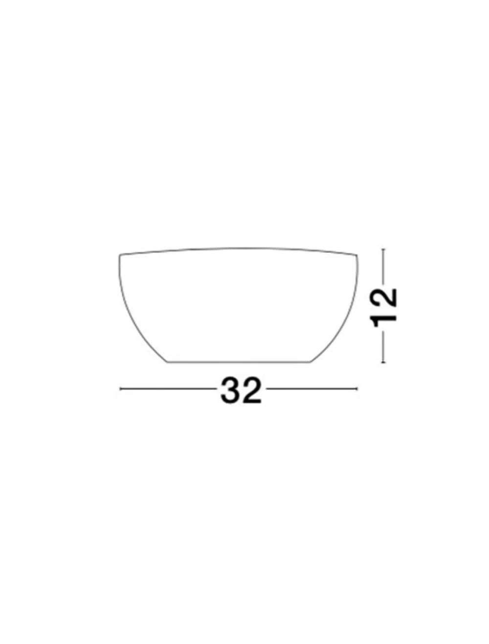 Aplica perete din Gips Alb H12xL32cm LED E14 SANDRO