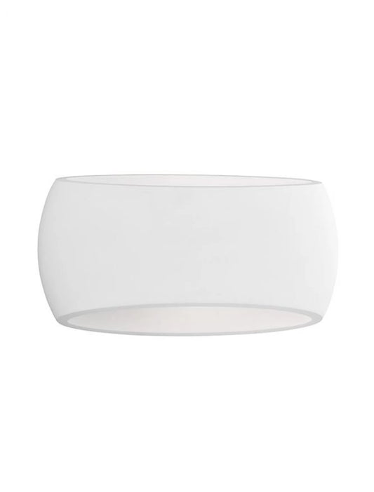Aplica perete din Gips Alb H12xL30cm LED E27 OTELLO