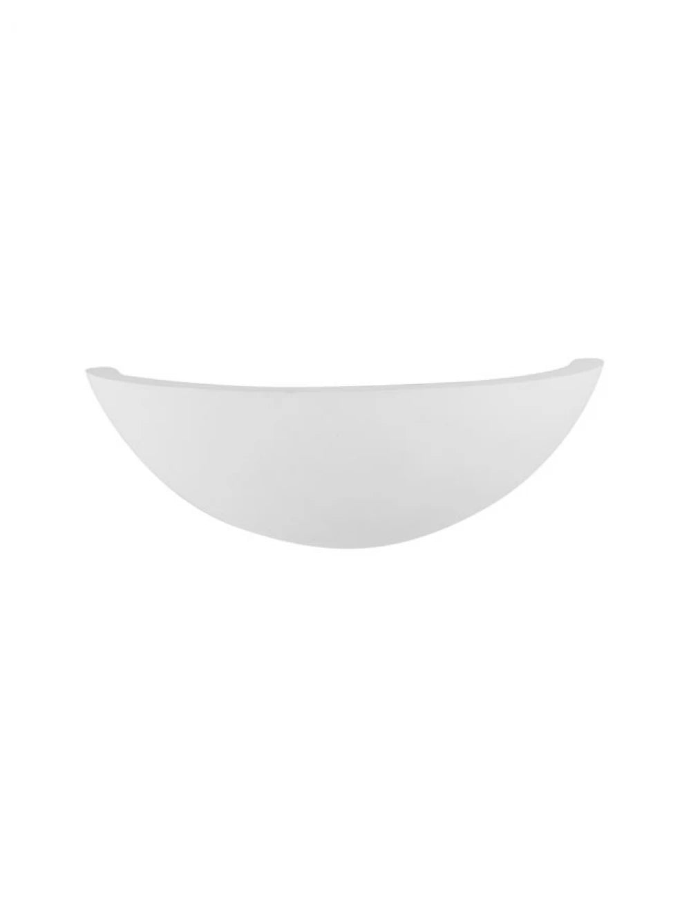 Aplica perete semiluna din Gips Alb H6xL16cm LED ICARUS