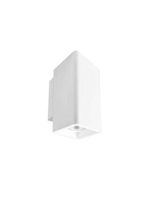 Aplica perete din Gips Alb H25xL7cm LED GU10 OTELLO