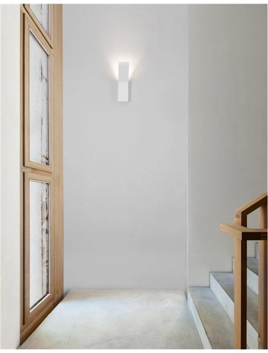 Aplica perete din Gips Alb H30xL8cm LED G9 OTELLO