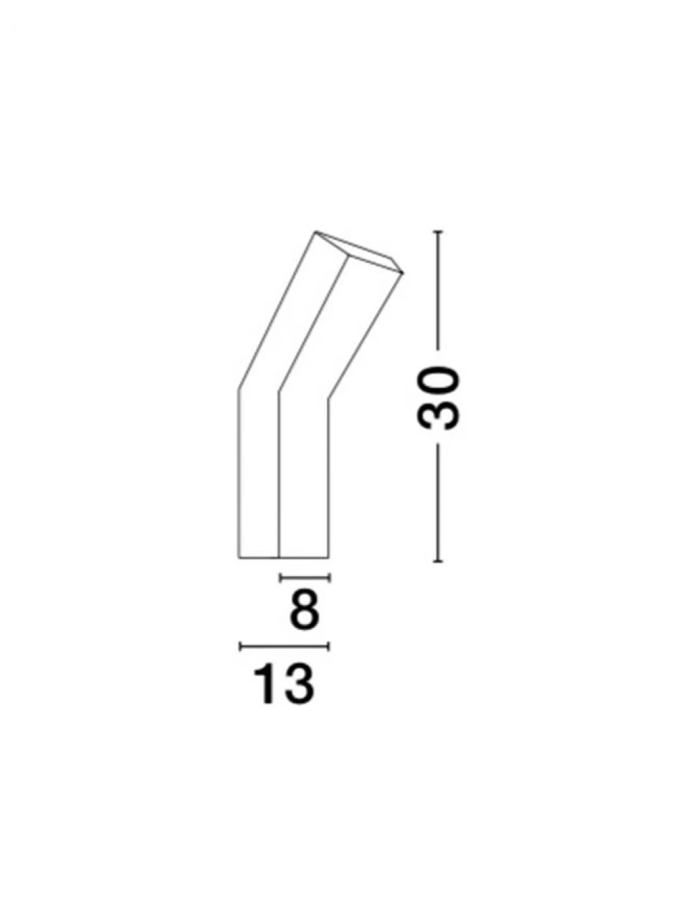 Aplica perete din Gips Alb H30xL8cm LED G9 OTELLO