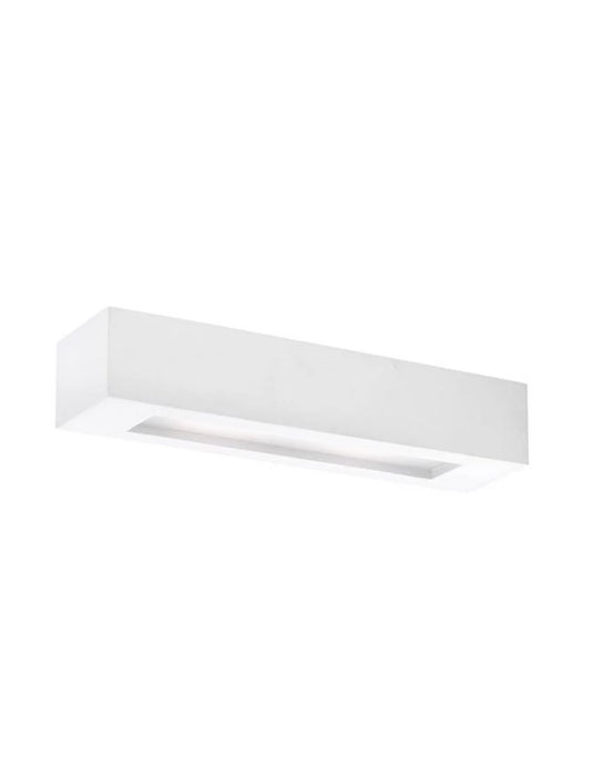 Aplica perete din Gips Alb H7xL22cm LED E14 OTELLO