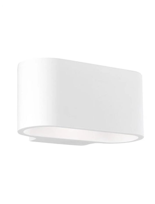 Aplica perete din Gips Alb H9xL18cm LED G9 OTELLO