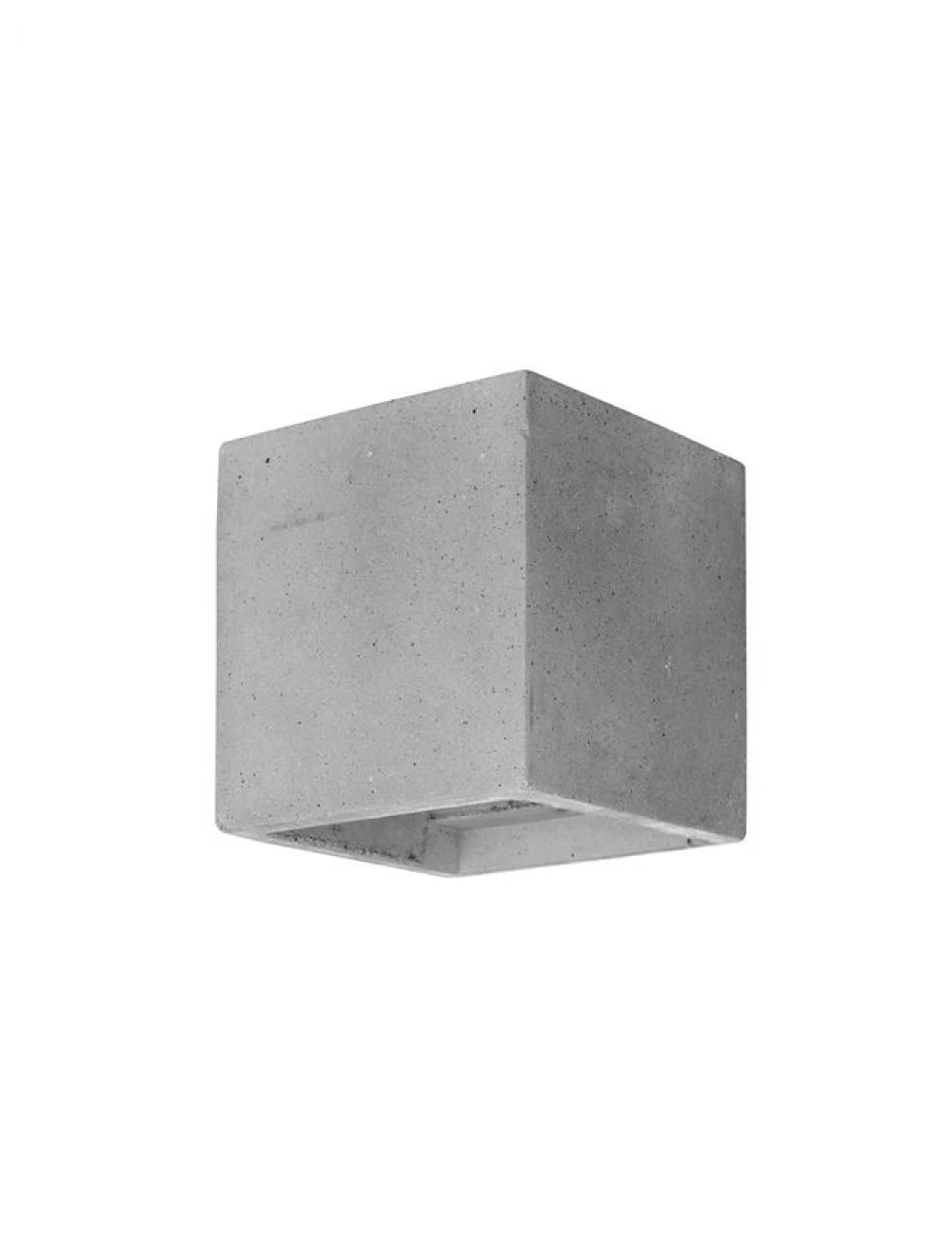 Aplica perete din Beton Gri H11.5xL11.5cm LED E14 CADMO
