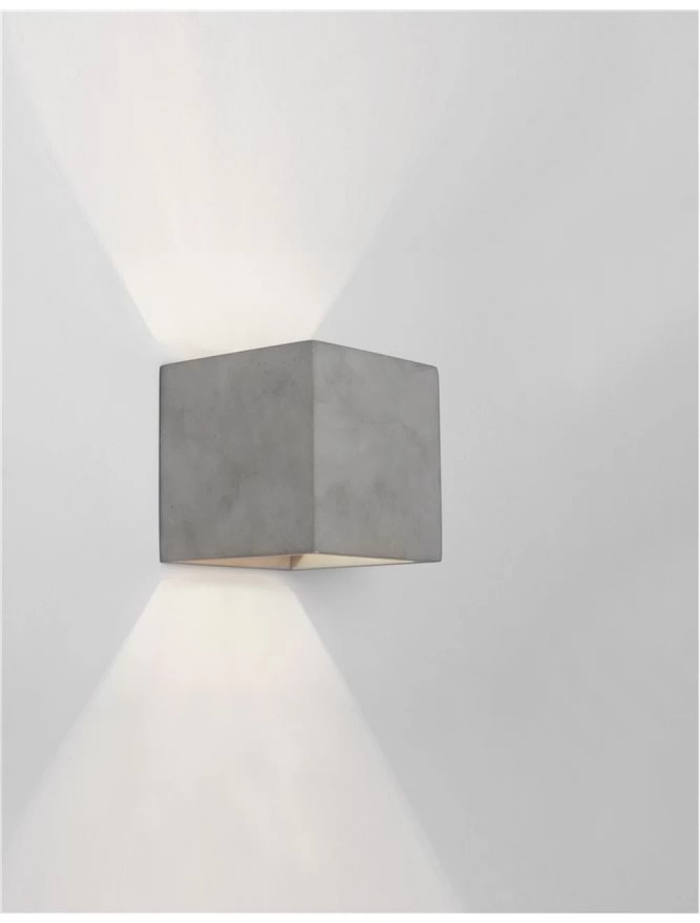 Aplica perete din Beton Gri H11.5xL11.5cm LED E14 CADMO