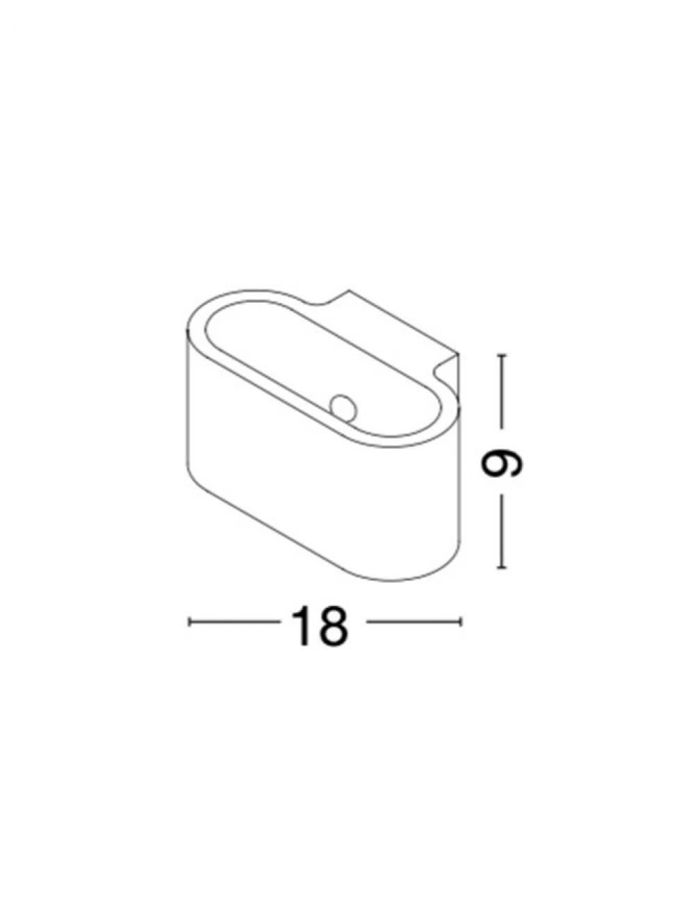 Aplica perete din Beton Gri H9xL18cm LED G9 ZERINO