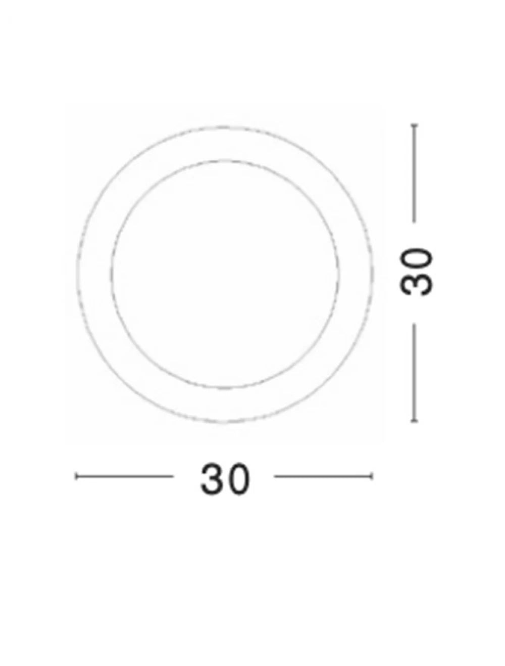 Plafoniera din Gips Alb H6xL30cm IP20 E27 BONA