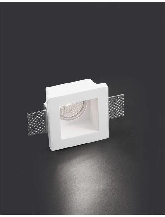 Spot incastrat din Gips Alb H5.2xL8cm IP20 LED GU10 TOBIA