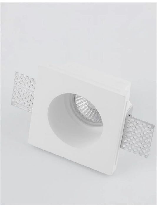 Spot incastrat din Gips Alb H5xL9.5cm IP20 LED GU10 TOBIA