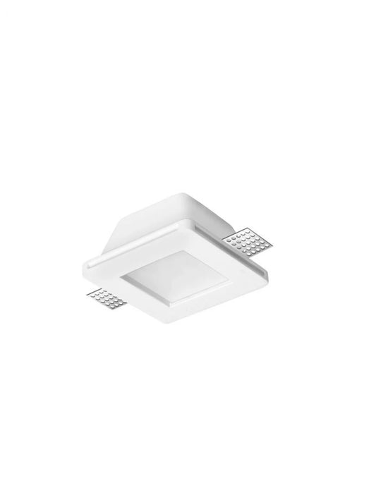Spot incastrat din Gips Alb H5.5xL12cm IP20 LED GU10 TOBIA