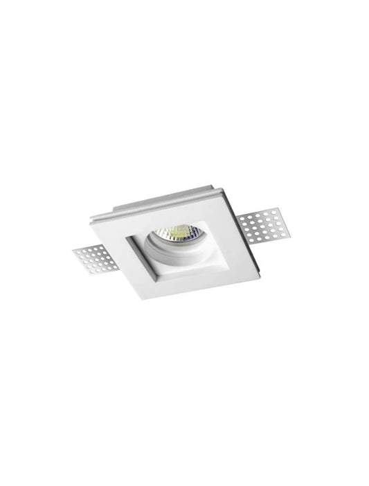 Spot incastrat din Gips Alb H2.5xL10cm IP20 LED GU10 TOBIA