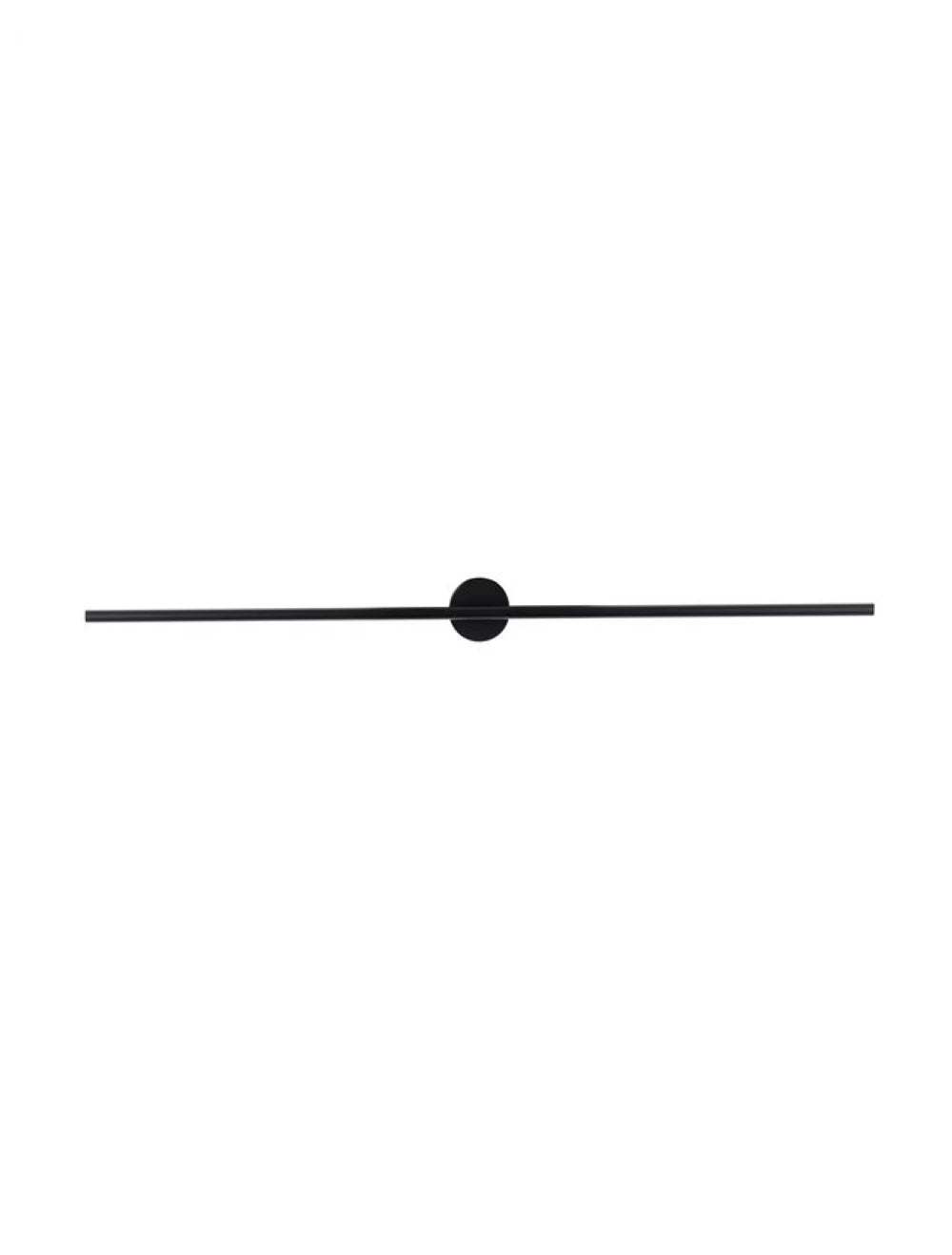 Aplica de perete structura din Aluminiu Negru L90cm IP44 Cretel