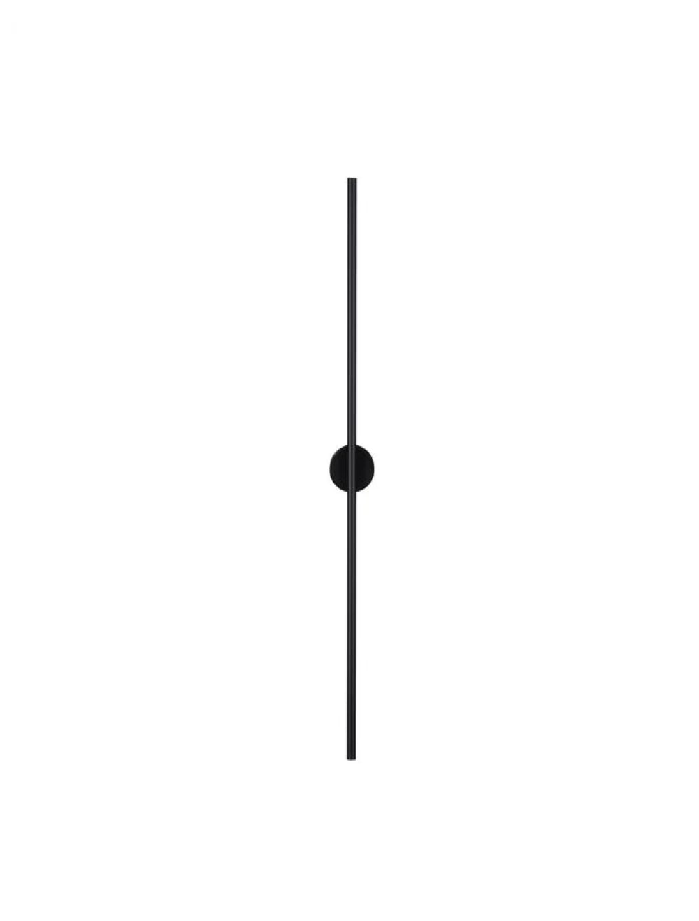 Aplica de perete structura din Aluminiu Negru L90cm IP44 Cretel