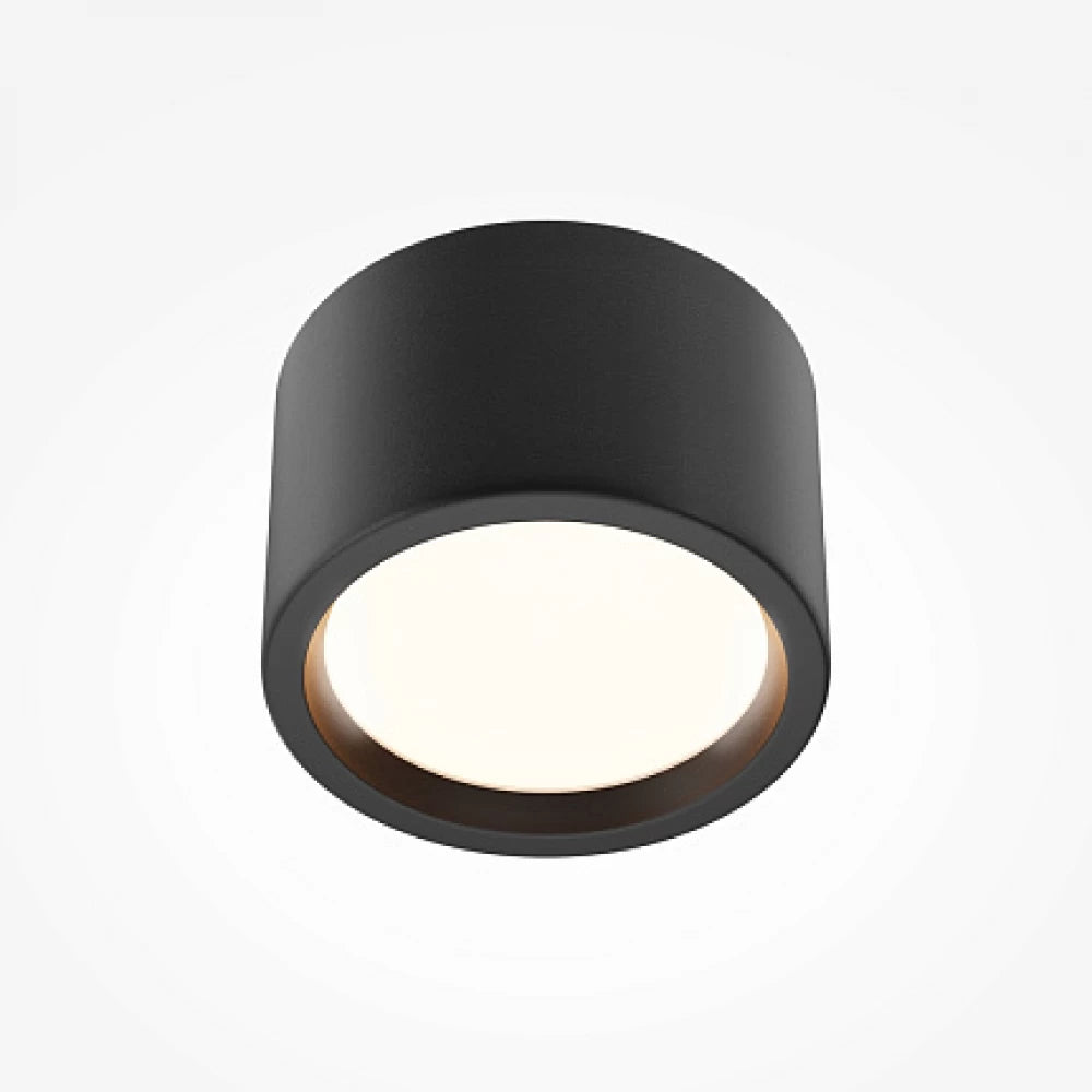 Spot aplicat din Aluminiu Negru H7xD10.5cm 10W 600lm 3000k IP44 Hydra