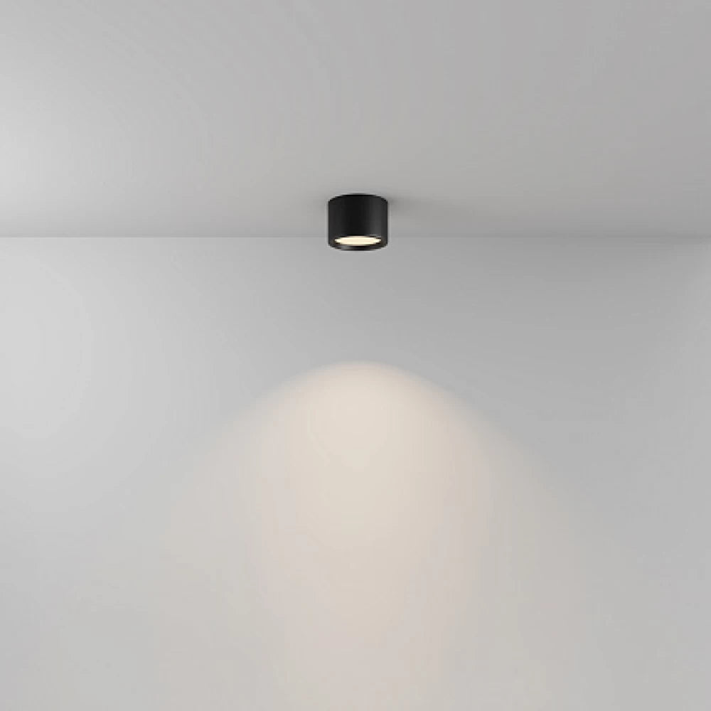Spot aplicat din Aluminiu Negru H7xD10.5cm 10W 600lm 3000k IP44 Hydra