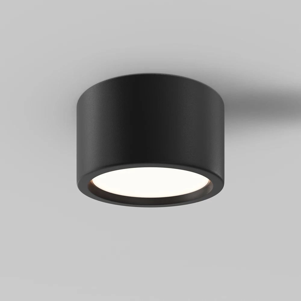 Spot aplicat din Aluminiu Negru H9xD17.6cm 15W 1390lm 3000k IP44 Hydra