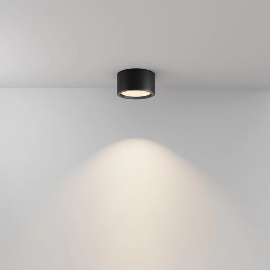 Spot aplicat din Aluminiu Negru H9xD17.6cm 15W 1390lm 3000k IP44 Hydra