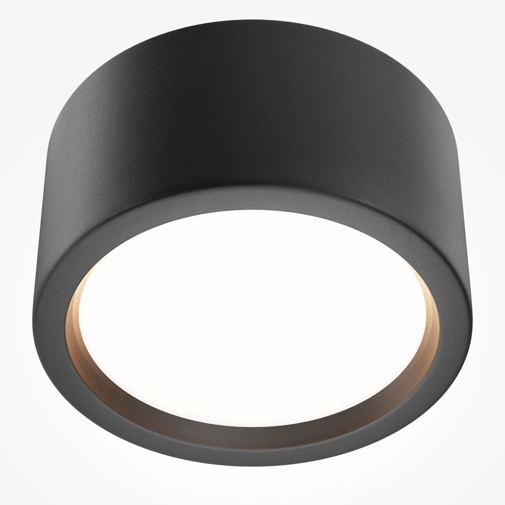 Spot aplicat din Aluminiu Negru H9xD17.6cm 15W 1390lm 3000k IP44 Hydra