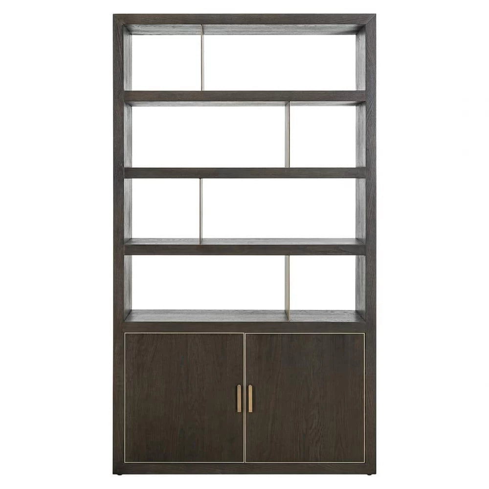 Dulap din Lemn de stejar Maro si Lemn de stejar Maro L120xH210cm Rivertree Richmond Interiors