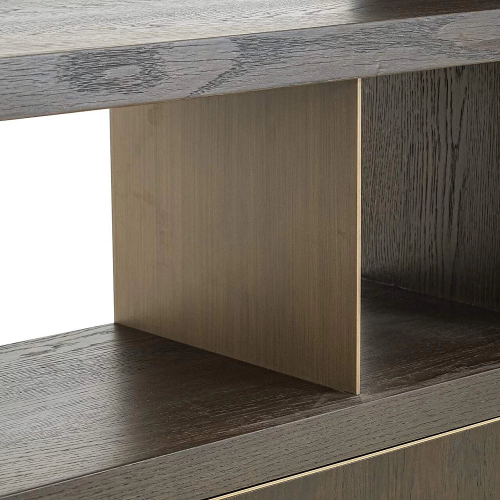 Dulap din Lemn de stejar Maro si Lemn de stejar Maro L120xH210cm Rivertree Richmond Interiors
