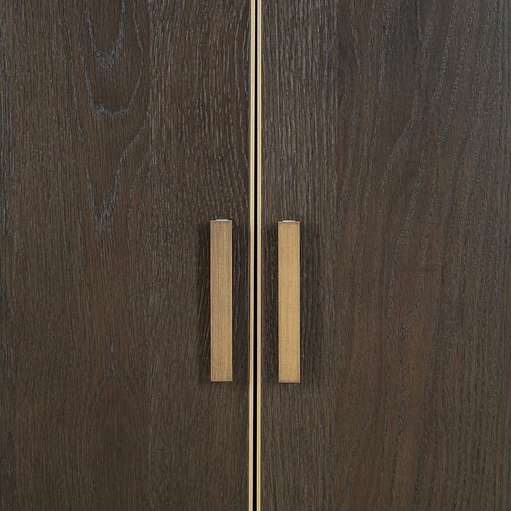 Dulap din Lemn de stejar Maro si Lemn de stejar Maro L120xH210cm Rivertree Richmond Interiors